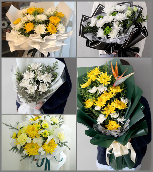 贵州六盘水盘县丹霞镇背阴箐村白事花束代送